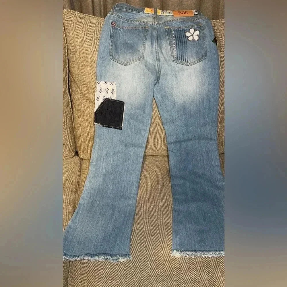 NWT $129 URBAN OUTFITTERS BDG WOMEN’S EMBROIDERED DENIM MEDI SIZE 27 - Picture 7 of 14